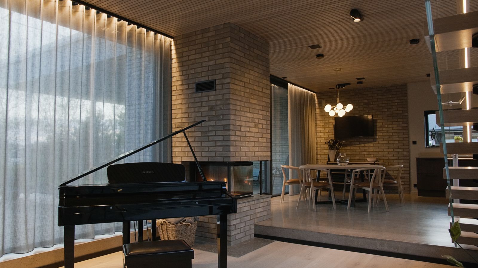 Offen gestalteter Wohnraum mit einzigartigem Klangkomfort